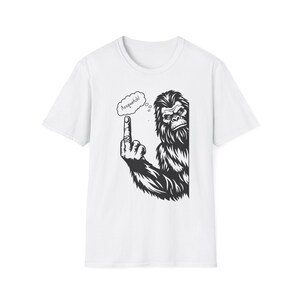 Funny Sasquatch T-Shirt, Unisex Graphic Tee for Casual Wear, Gift for Nature Lovers, Quirky Humor Shirt, Sasquatch Lover Merchandise