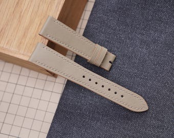 Etoupe Leather Watch Strap: Handmade Cowhide Band, Custom Size