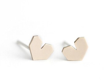 I Heart Earrings - Bronze