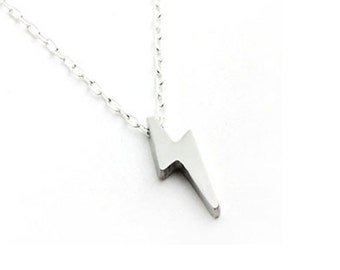 Lightning Necklace - Silver