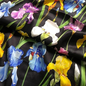 19 MM silk satin fabric fashion silk fabric DIY handmade silk fabric floral silk fabric sewing silk dress fashion apparel silk fabric