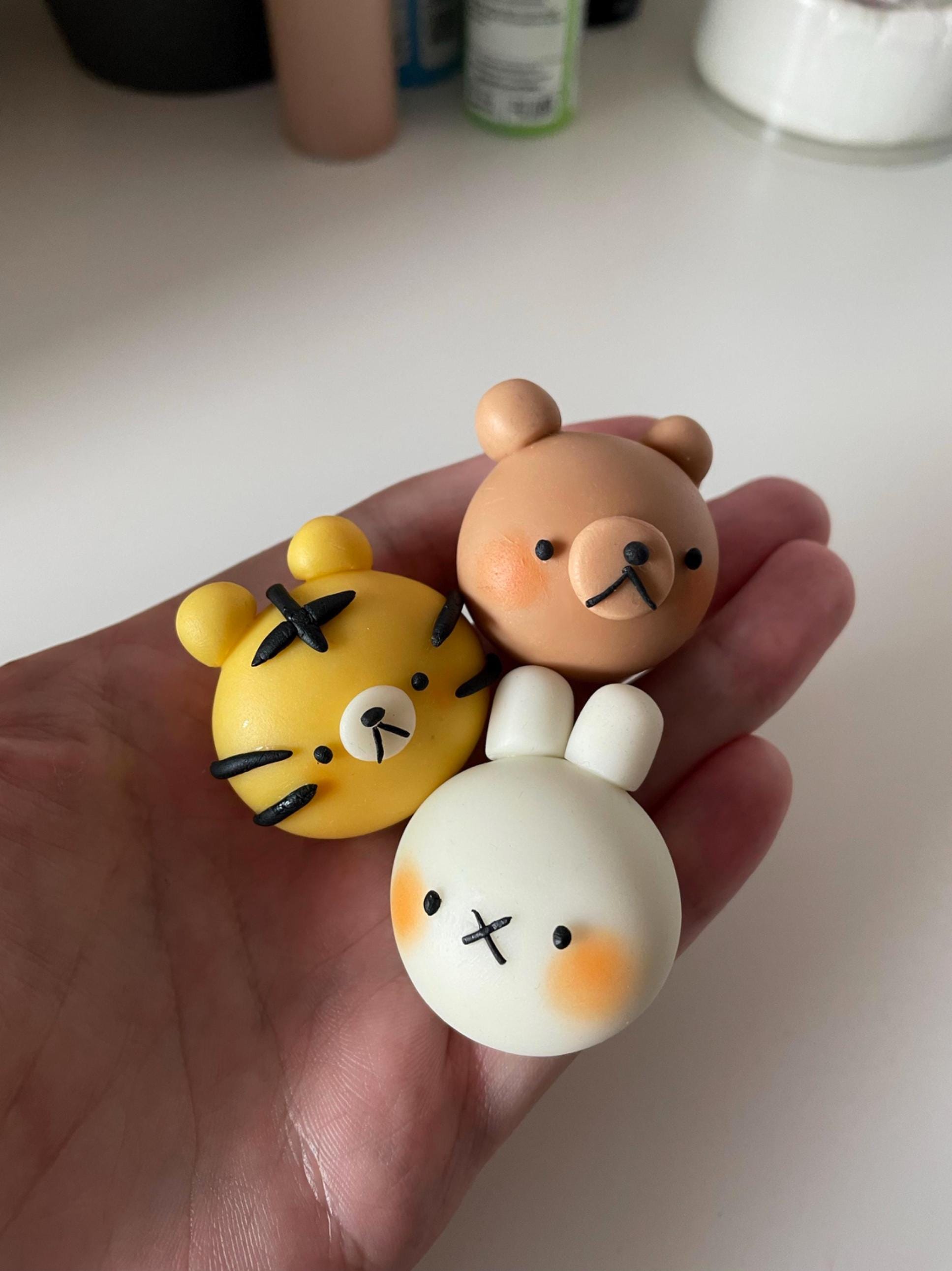 Cute Animal Pals Handmade Clay Fridge Magnets - Etsy