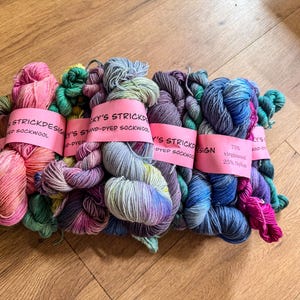 Sock yarn set 120g hand-dyed