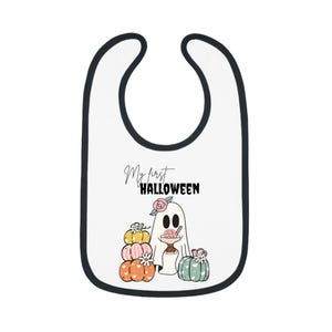 My First Halloween Baby Bib, Toddler Feeding Bib, Cute Halloween Apparel, Baby Shower Gift, Halloween Costume Accessory