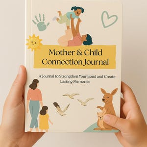 Printable Mom & Child Journal – Fun Bonding Activities, Quizzes and Prompts – Mother Daughter/Son Journal PDF