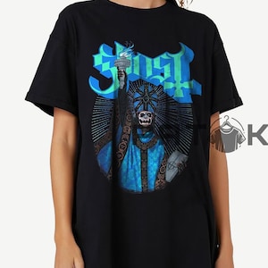 Ghost T Shirt, Heavy Metal Band Merch Shirt, Retro Casual Unisex T-Shirt