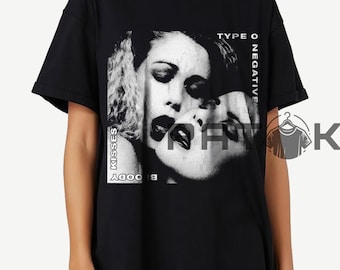 Type O Negative Bloody Kisses T Shirt, 90s Retro Metal Band Music Merch T-Shirt
