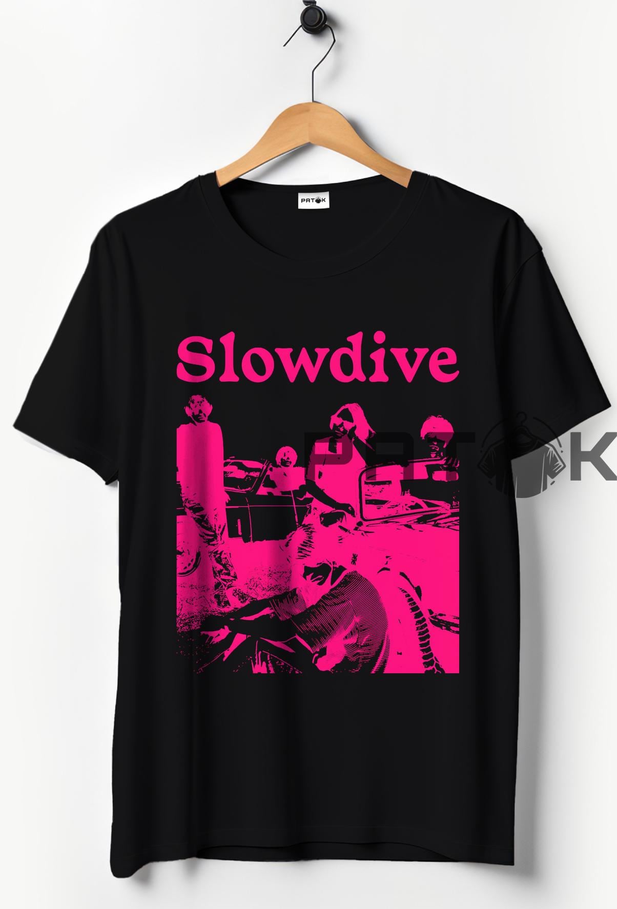 スロウダイヴTシャツ、ポップロックバンドミュージックグッズシャツ