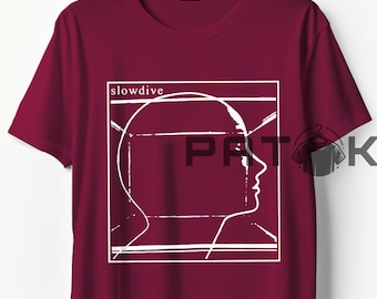Slowdive T-Shirt, Rockband Musik Merch Shirt, Retro Casual Unisex T-Shirt