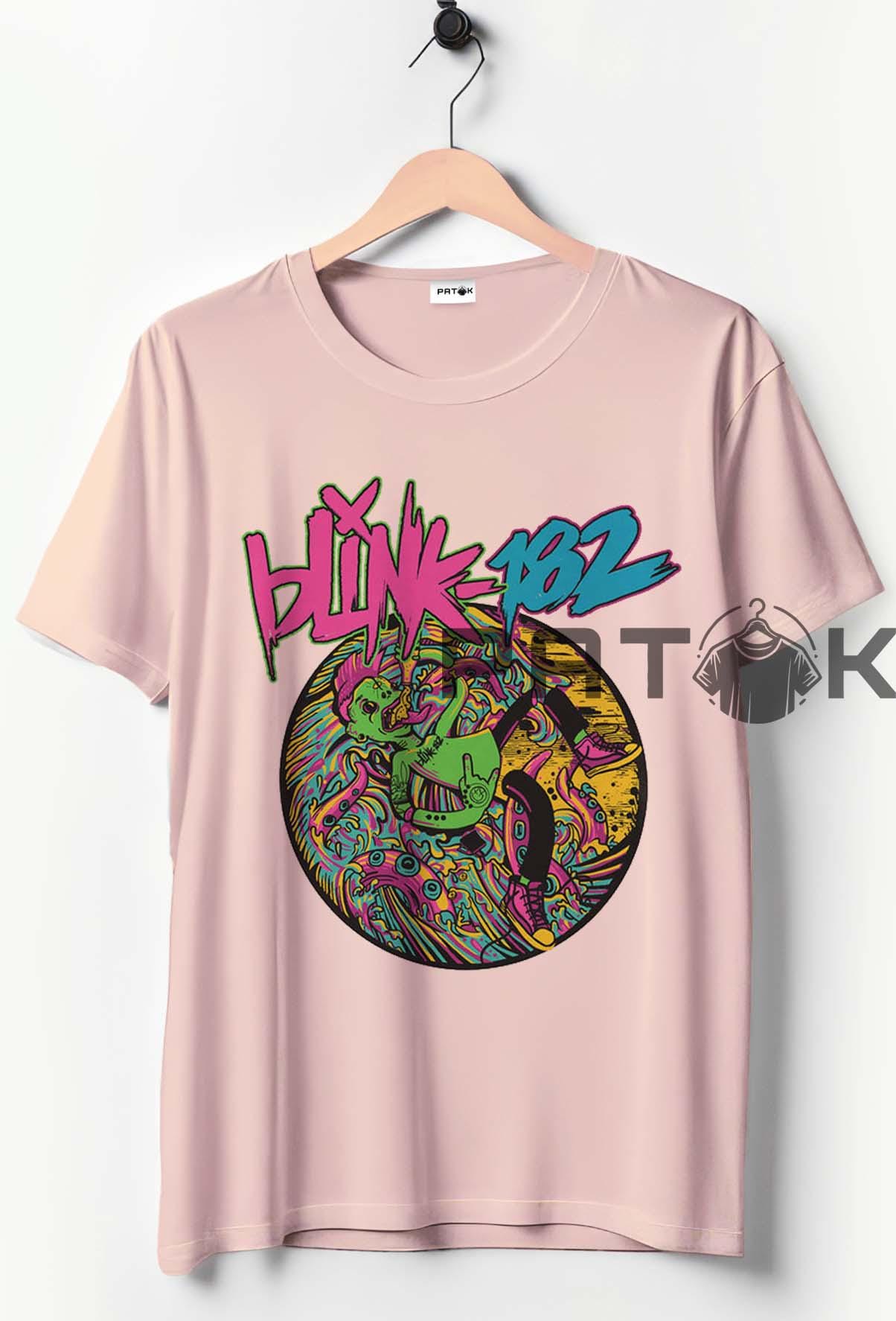 Blink 182 Tシャツ：90年代レトロパンクロックバンドミュージック 