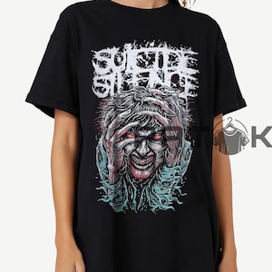 2010年代 スーサイドサイレンス Tシャツ ブラック SUI-101M-2103-OG-EP-BOLD-TEE-