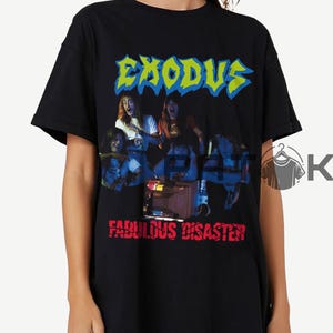 Exodus T Shirt, Metal Band Fan Merch Shirt, 90s Retro Casual Unisex T-Shirt