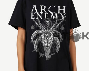 arch enemy シャツ death l デスメタル Vintage 90s ARCH ENEMY Long Sleeve Authentic Band Shirt All Cotton