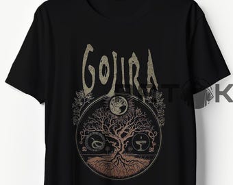 Gojira Tree Of Life T Shirt, 90s Retro Heavy Metal Band Music Merch Shirt, Sweatshirts Hoodie
