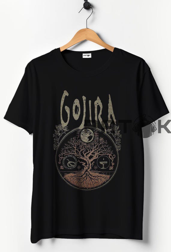 Gojira Tree Of Life T Shirt, 90s Retro Heavy Metal Band Music Merch Shirt, Sweatshirts Hoodie