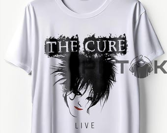 The Cure Live T Shirt, Retro Rock Band Music Merch Shirt, Sweatshirts Hoodie