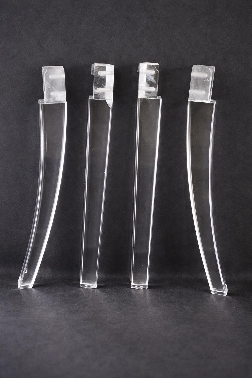 15", 16" and 17" Acrylic Lucite Furniture Legs for Chair 4pc