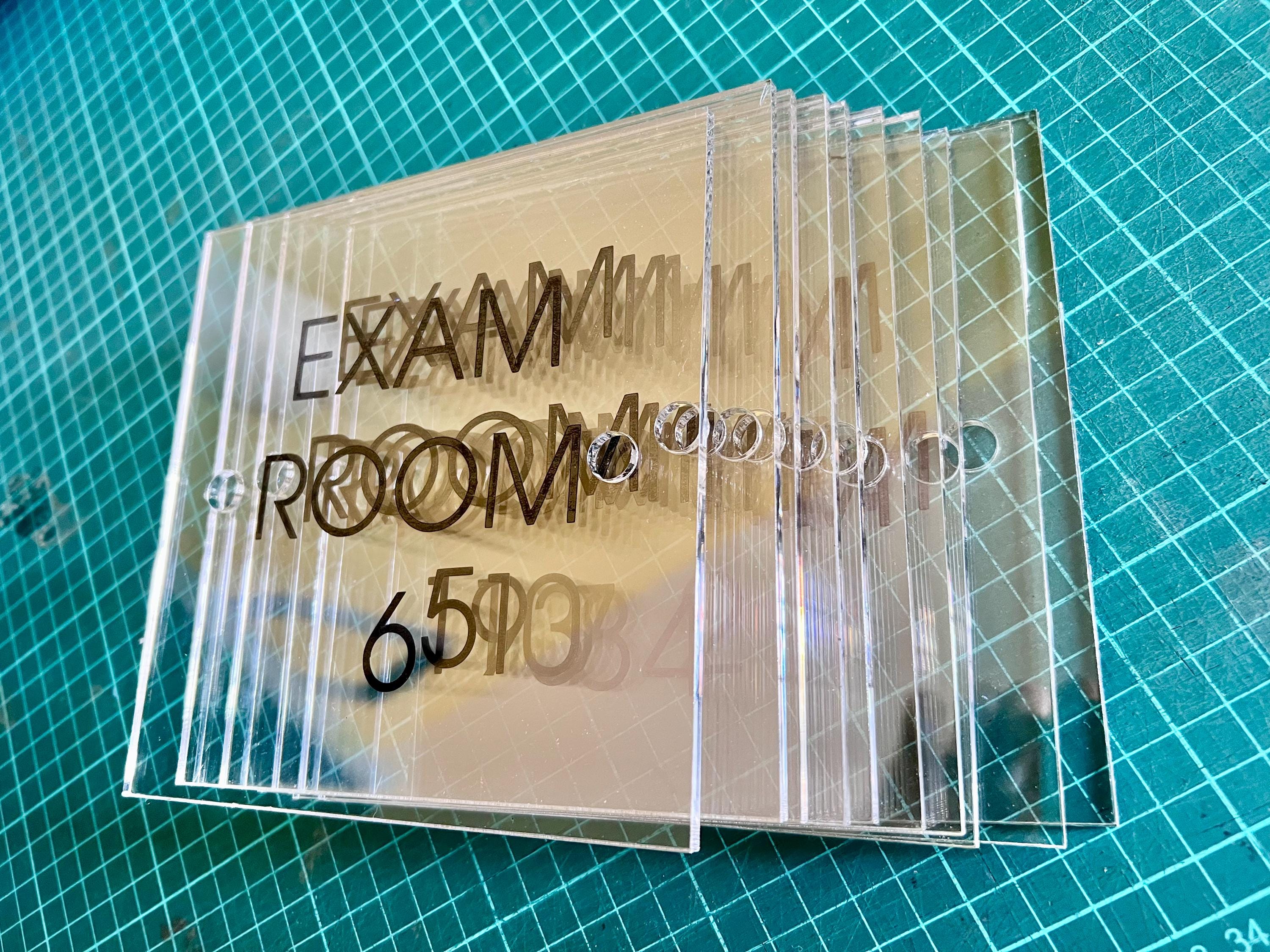 Modern Acrylic Room Number Sign: Custom Business Plaque - Etsy
