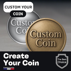 Depth Map | Custom your Coin | Engraving | Laser Fiber | Grayscale | 3D | STL file |