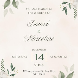 Custom Wedding Invitation