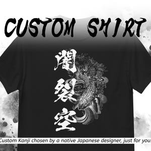 Personalized Kanji Name T-Shirt | Transform Your Name into Beautiful Japanese Kanji