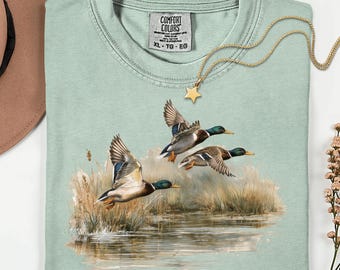 Vintage Mallard Duck Sweatshirt •  Wildlife Graphic Tee