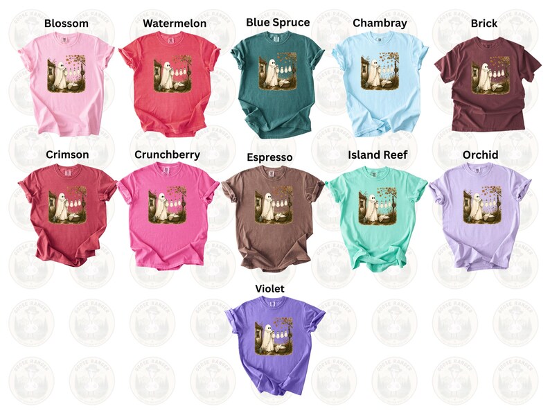 Ghost Laundry Shirt, Cottagecore Spooky Autumn Tee, Cozy Fall Apparel image 3