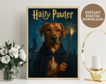 Benutzerdefinierte Film Star Tier Porträt, Digital Poster Art