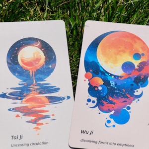 I Ging Orakelkarten | 64 Hexagramme Deck für Weissagung & Reflexion | Ursprüngliches Design | Alte chinesische Weisheiten | Spirituelles Geschenk für Sie