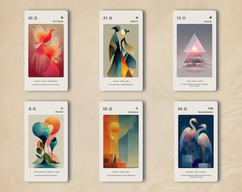 Love Oracle Card Deck, I Ching Relationship Guidance, 64 Hexagram Divination Cards