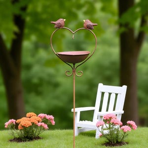 Rustic Barrel-Shaped Bird Feeder Bath – Antique-Style Garden Decor with Grinder Design, Perfect for Yard, Patio & Bird Lovers Alike