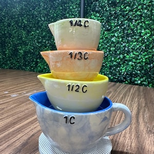 Hand Painted Measuring Cups