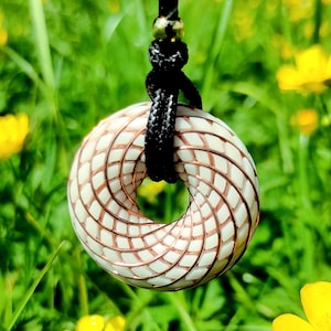 Electromagnetic Harmoniser Pendent - Rodin Coil - Orgonite - Crystal Quarts and Selenite  - 24k Gold Plated Bead. Handmade with intention.