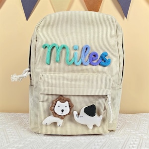 Cartable personnalisé pour enfant, Cartable enfant personnalisé, Sac à dos avec nom monogramme, Sac à dos préscolaire, Cartable pour tout-petit, Cadeau d'anniversaire pour enfant