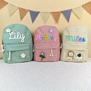 Sac à dos personnalisé avec nom d'enfant, cartable enfant, sac à dos prénom, sac à dos préscolaire, cartable pour tout-petit, cadeau d'anniversaire pour enfant
