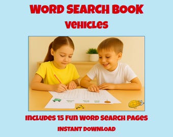 Word Search Puzzle Book for Kids – Colors and Shapes | 15 Fun Printable Activity Pages | Educational Word Hunt for Ages 4-9