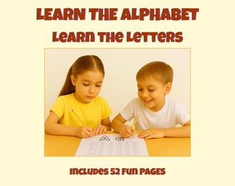 ABC Tracing & Writing Workbook for Kids | Learn to Write the Alphabet | 52 Fun Printable Pages