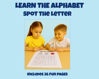 Spot the Letter – Alphabet Activity Book for Kids (A-Z Fun Printable Game)