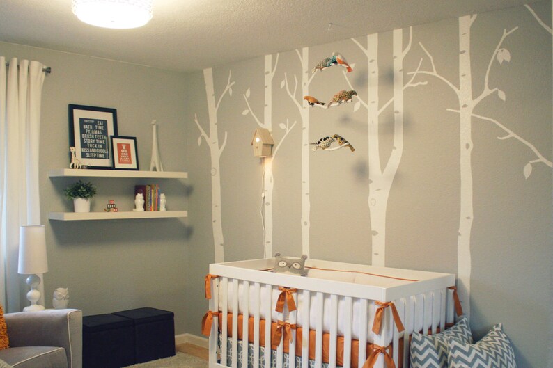 Avery Wall Hanging Birdhouse Lamp Modern Baby Nursery Etsy