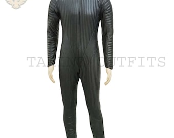 Genuine Black Leather Jumpsuit – One Piece Catsuit, Real Leather Bodysuit, Clubwear, Outfit