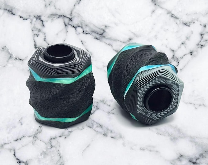 The Vortex Twist Bead Pack — Fiber Composite EDC Lanyard Beads | 550 Paracord Ready | 2-Pack