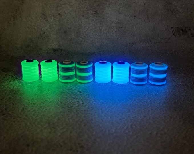 Helix Aurora Lanyard Beads | Glow in Dark Paracord Knots (8 Pack)
