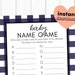 Buffalo Plaid • Baby Name Game • Baby Shower Game Printable - Etsy