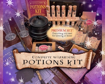 Kit para hacer pociones: Kit de pociones, Set de pociones, Juego de pociones, Set de boticario, Set de alquimia, Juego de pociones para niños, Pociones para LARP