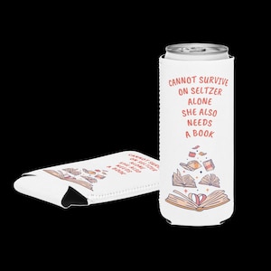 SELTZER & BOOKS SLIM can cooler