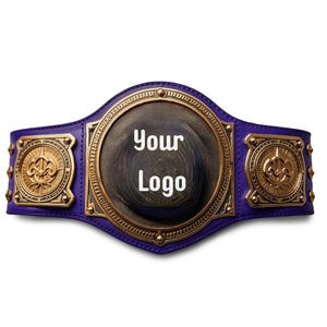 Customizable Championship Belt: Personalized Wrestling Award