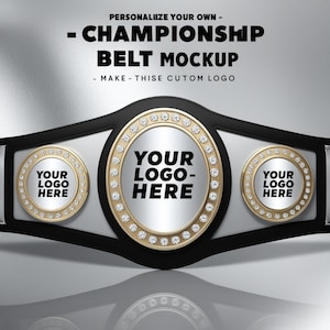 Customizable Championship Belt: Personalized Wrestling Award