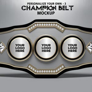 Customizable Championship Belt: Personalized Wrestling Award