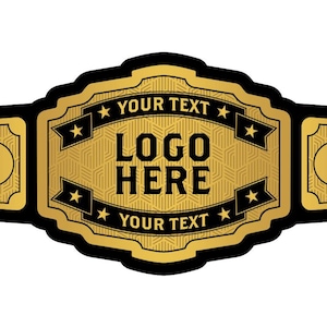 Customizable Championship Belt: Personalized Wrestling, Sports Award