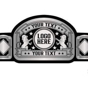 Personalized Championship Title Belt With Flawless HD Cutting On Metal Plates Engrave your logo and Visuals on a Customizable Wrestling Belt